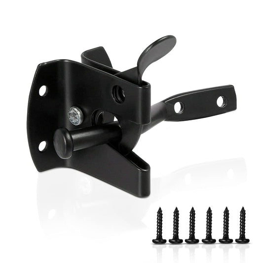 Auto Gate Latch for Wooden Gates - Heavy Duty Black
