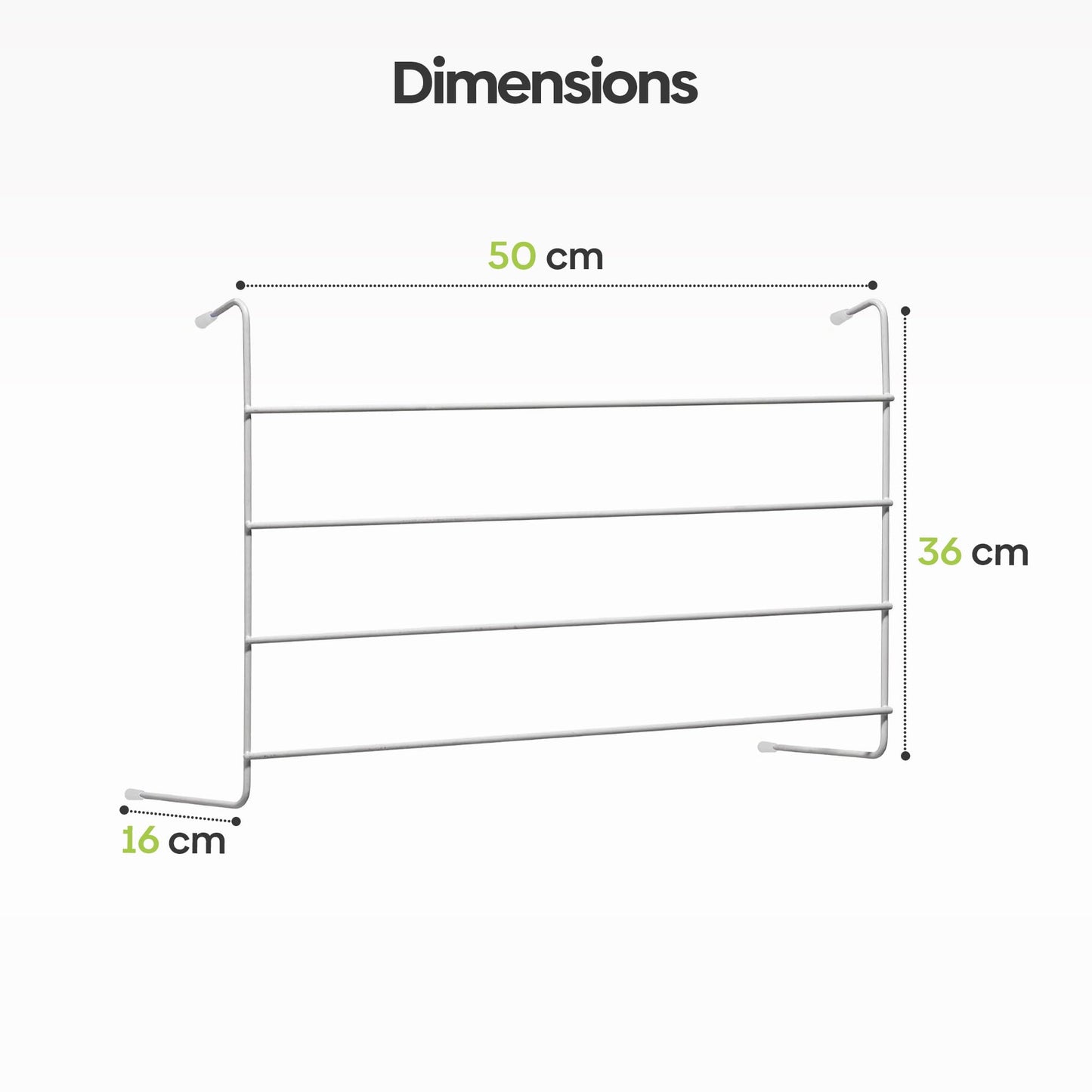 4 Tier Radiator Clothes Drying Rack - Indoor Clothes Airer (Pack of 2)