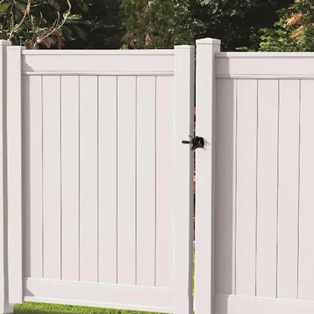 Auto Gate Latch for Wooden Gates - Heavy Duty Black