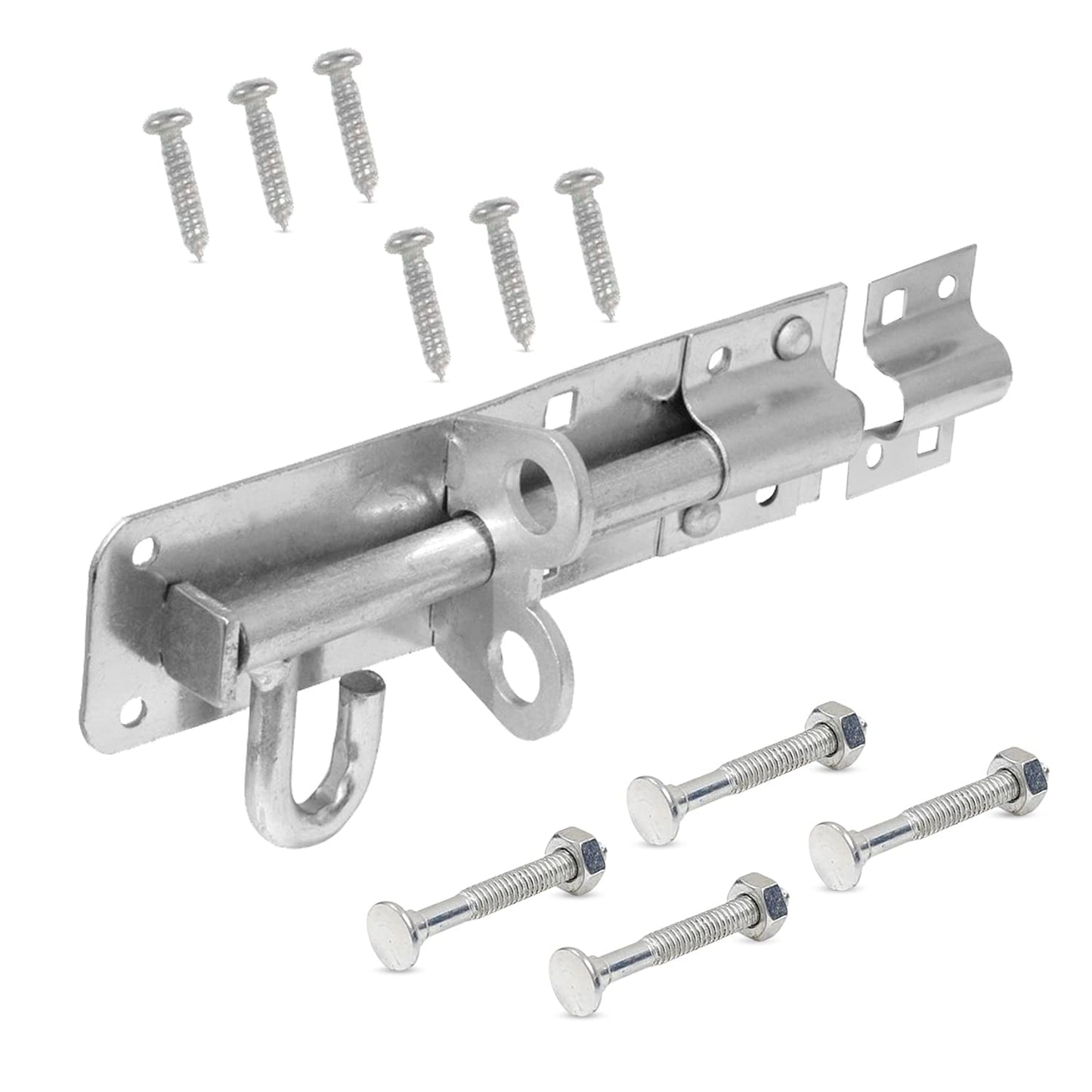 Brenton Bolt Sliding Door Lock 4” (100mm) Zinc Plate Galvanised