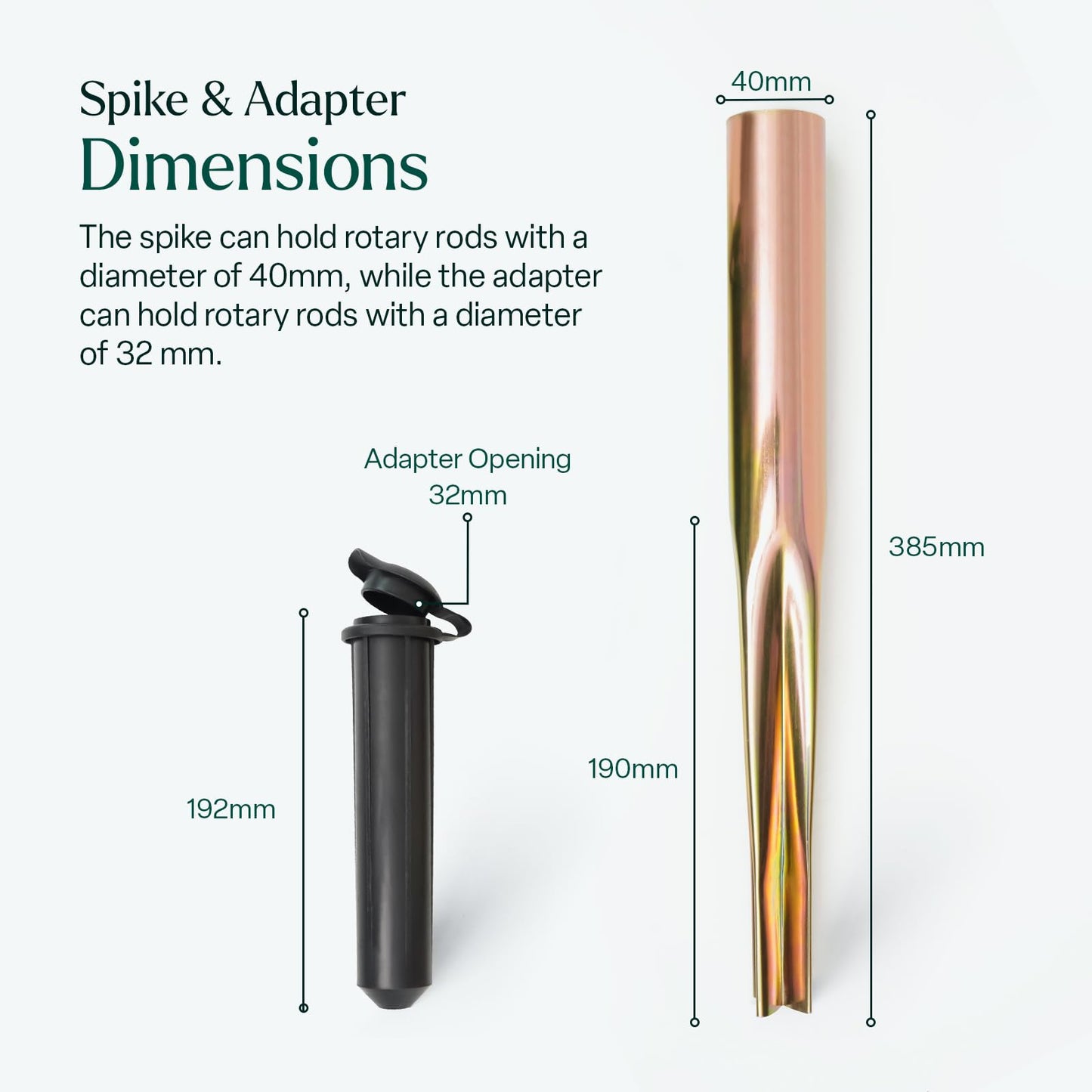Heavy Duty Rotary Washing Line Spike (32mm and 40mm)