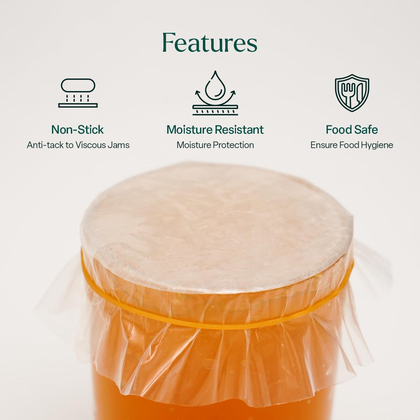 24 x 1lb Jam Pot Covers Labels with Elastic Rubber