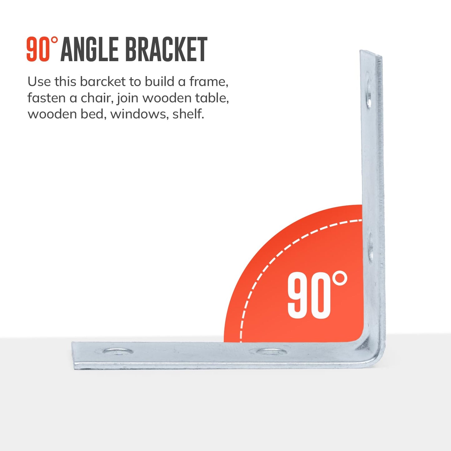 Galvanised Steel Angle Brackets for Wood
