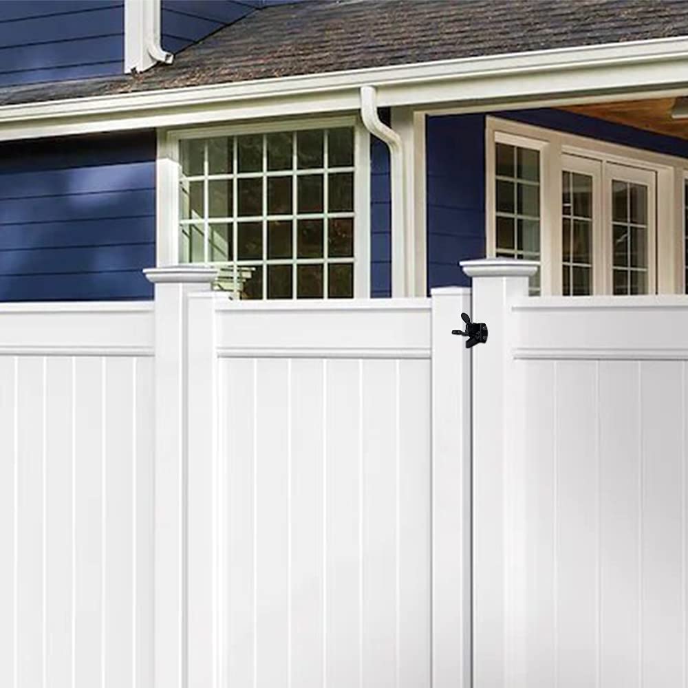 Auto Gate Latch for Wooden Gates - Heavy Duty Black