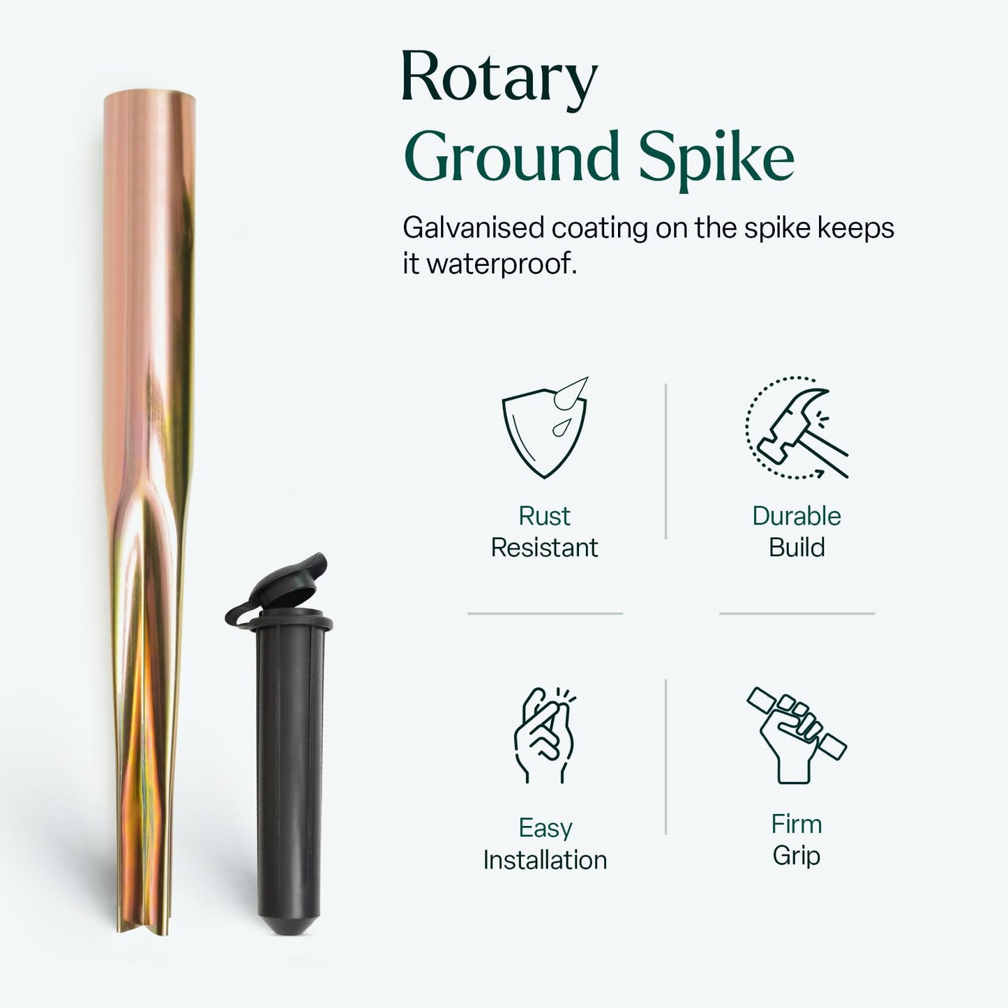 Heavy Duty Rotary Washing Line Spike (32mm and 40mm)