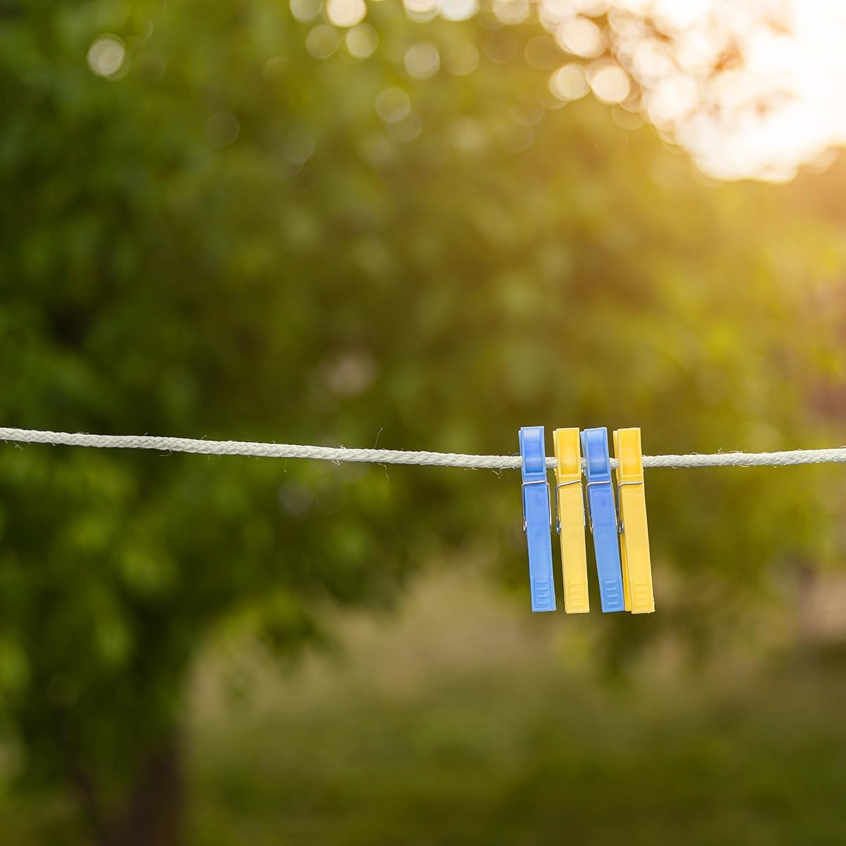 Natural Cotton Clothes Line for Outside | (2 Pack) 30m/99ft x 5.5mm