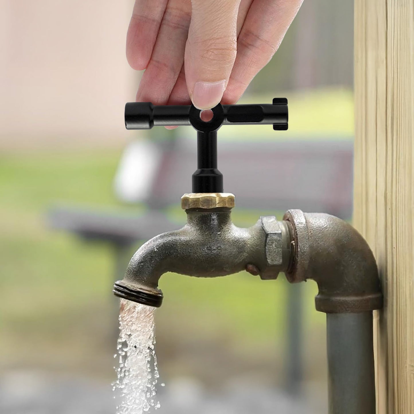 4 Way Multifunction Utility Key | Black Meter Box Key