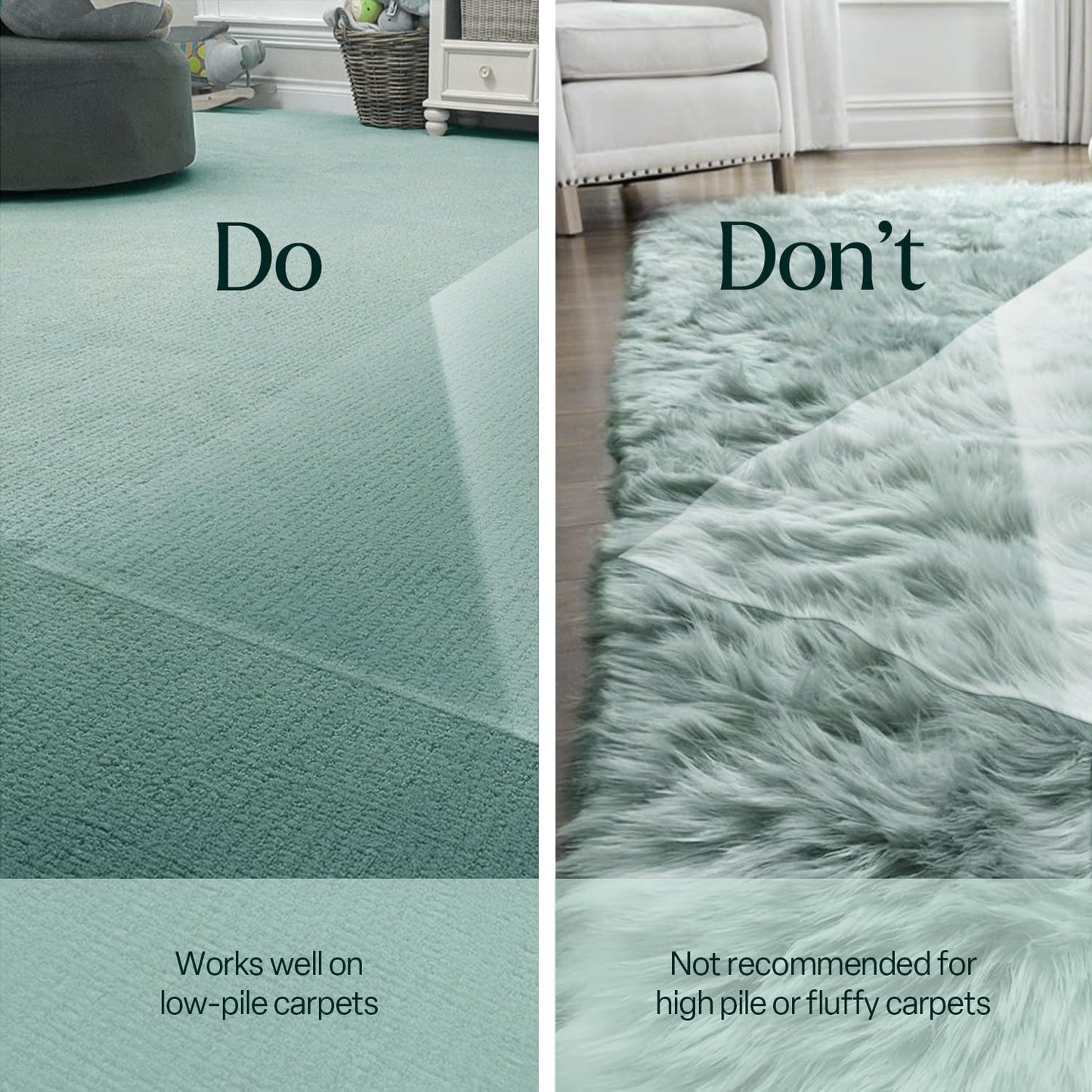 Extra Thick 90 Micron Clear Carpet Protector Film | 60 cm x 25M Roll