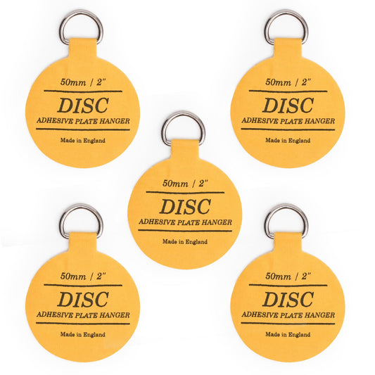 Disc Plate Hangers for Walls - (50mm / 2'' (Pack of 5)