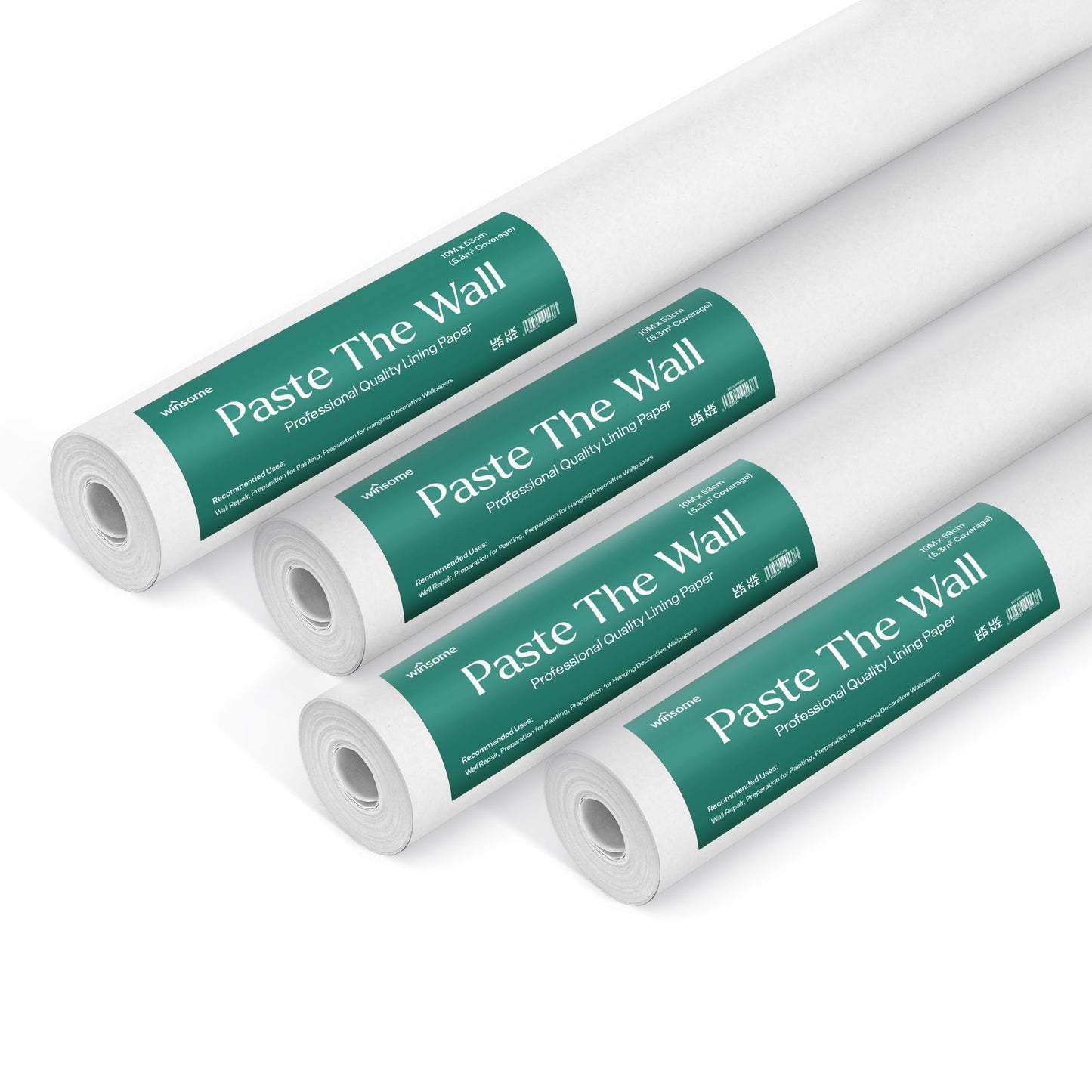 Paste The Wall Lining Paper 10M x 53cm - PVC Free (Pack of 4)