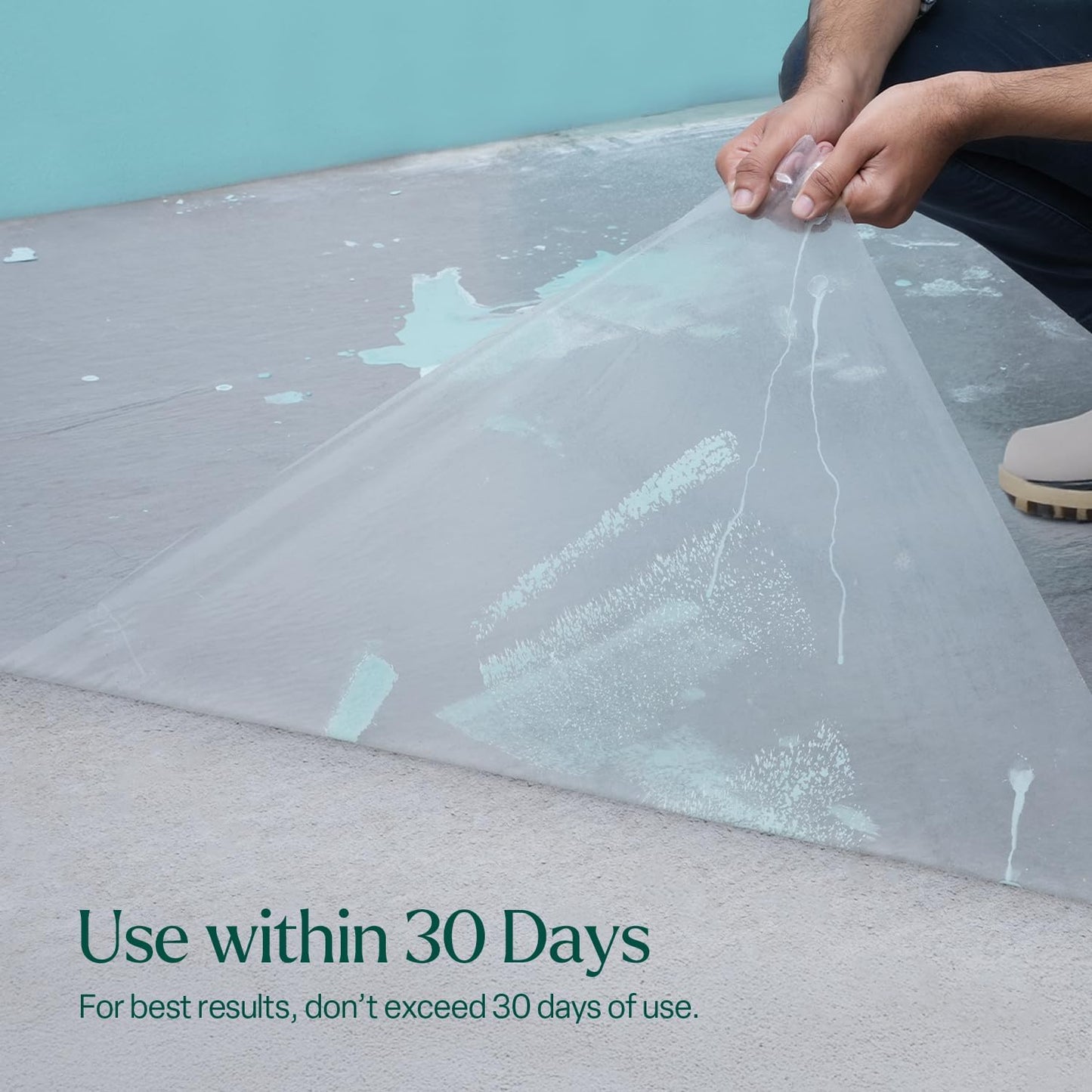 Extra Thick 90 Micron Clear Carpet Protector Film | 60 cm x 25M Roll