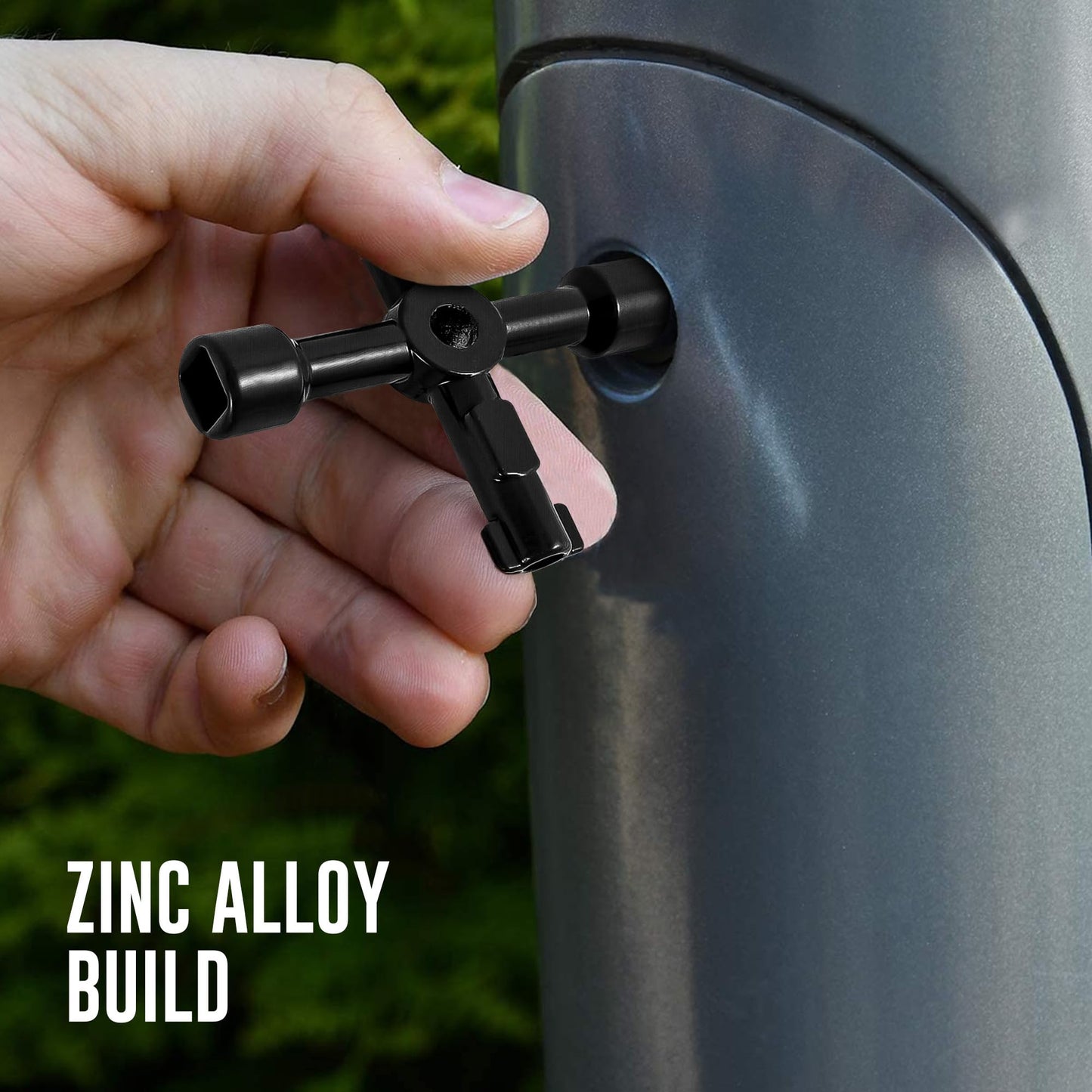 4 Way Multifunction Utility Key | Black Meter Box Key