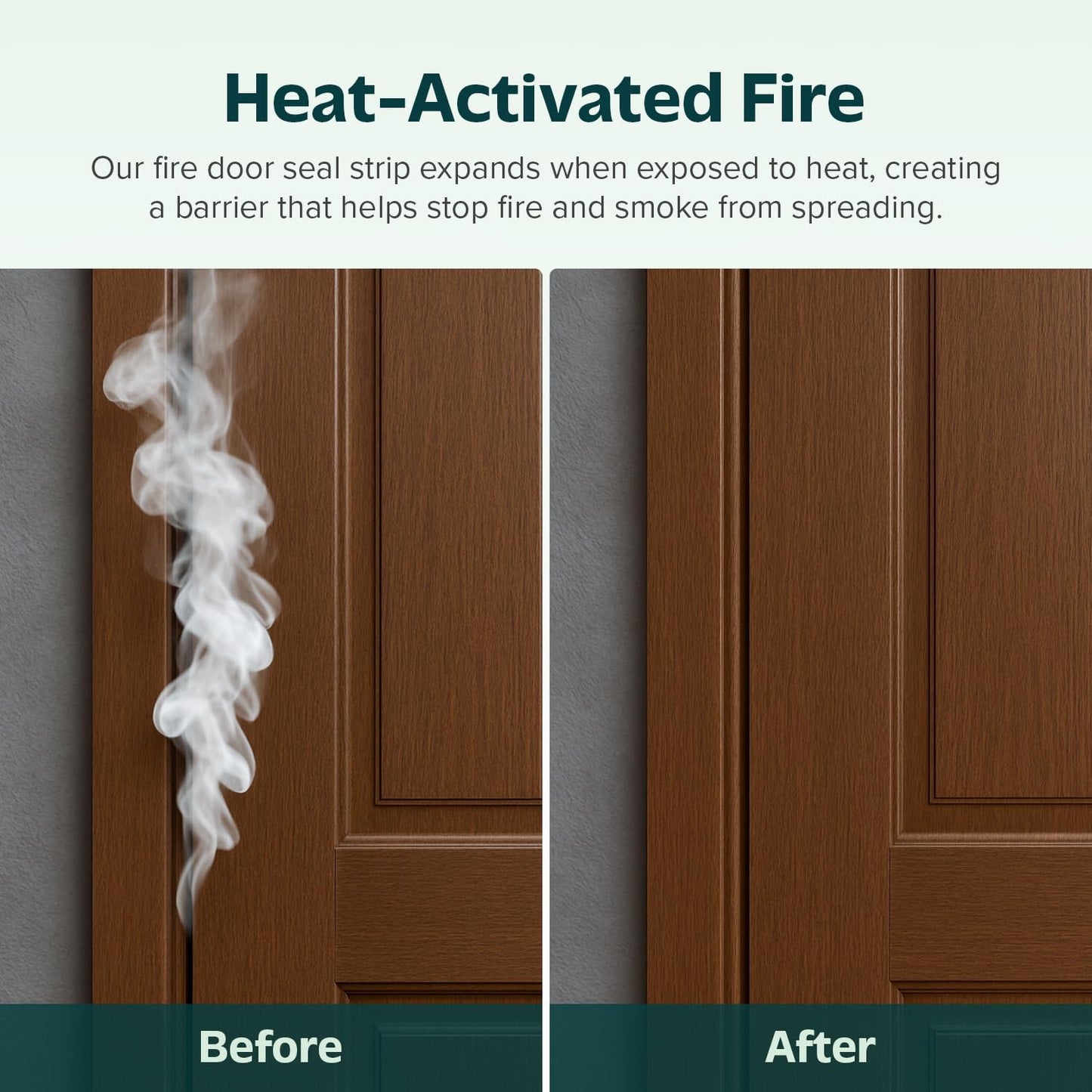 5.2M Surface Mounted Intumescent Seal Strip for Fire