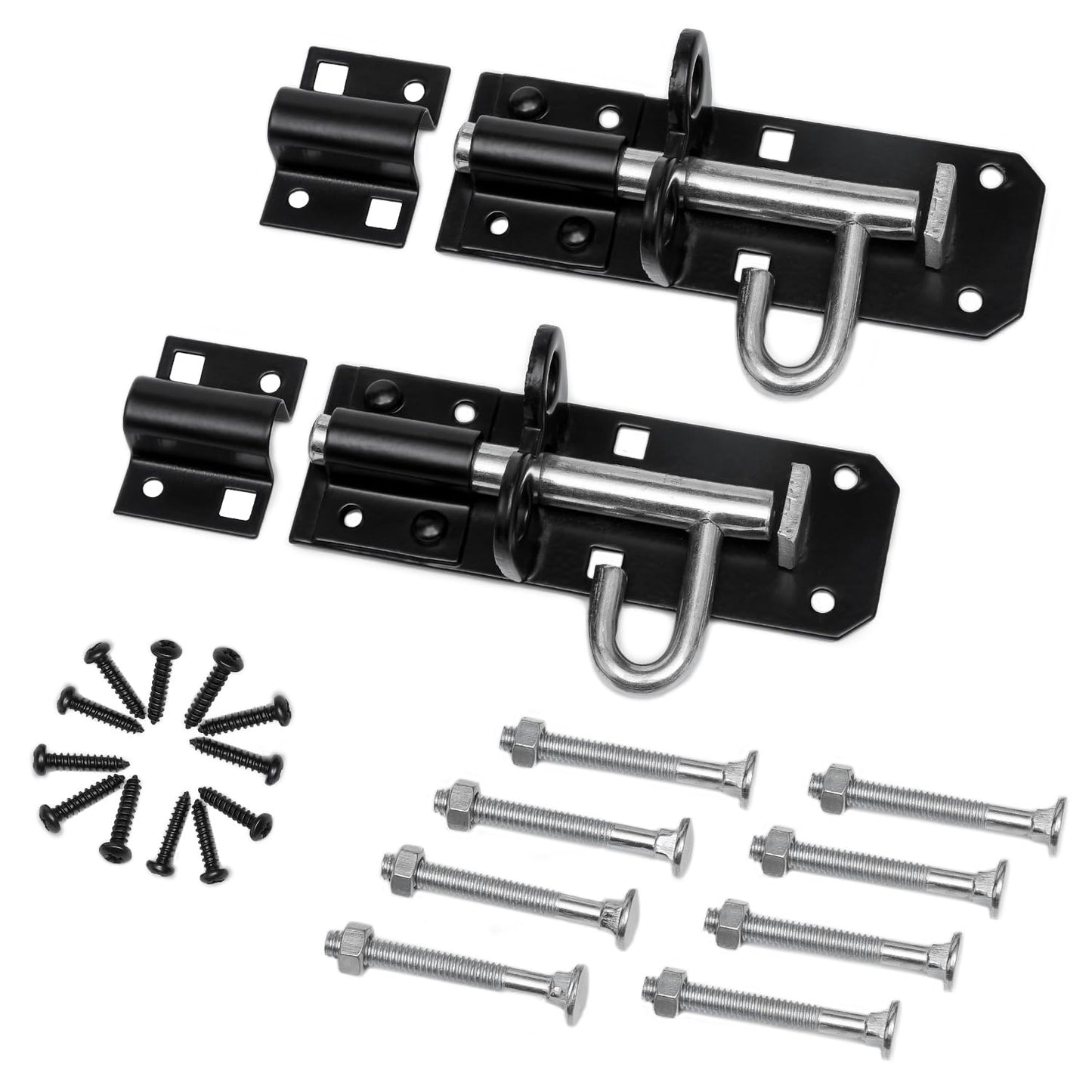 Brenton Bolt Door Lock - 2 Pack 100mm (4") Sliding