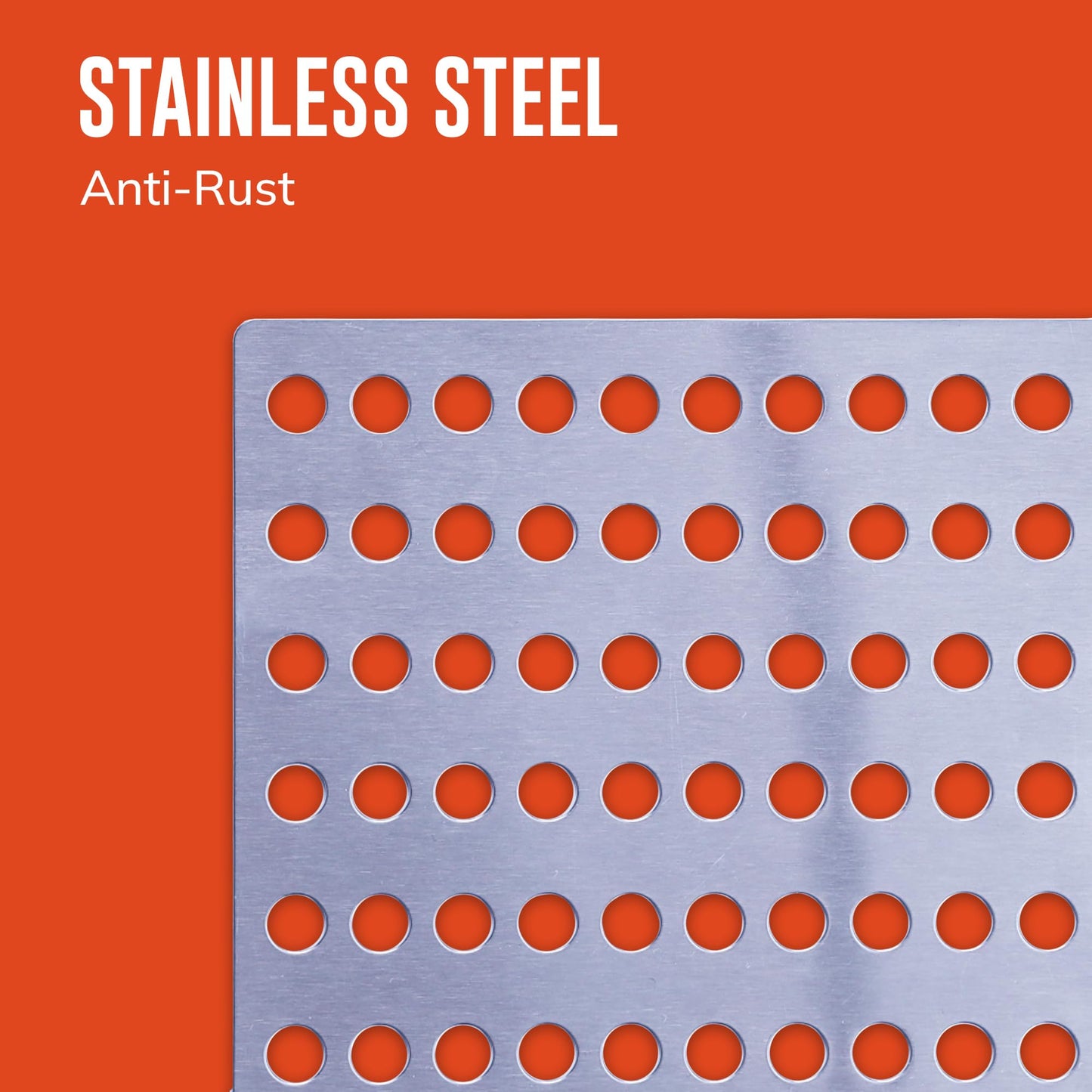 Set of 2 Rustproof Metal Stainless Steel Drain Covers Outdoor