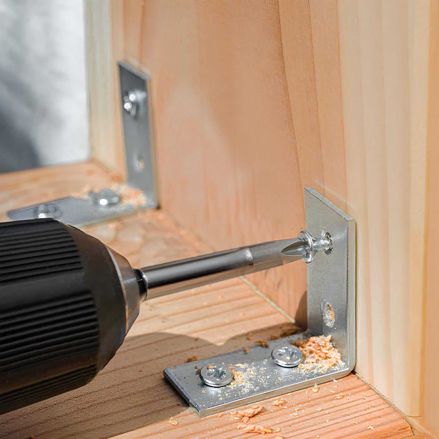 32 Pcs Corner Brackets for Wood with Screws | 25mm x 25mm