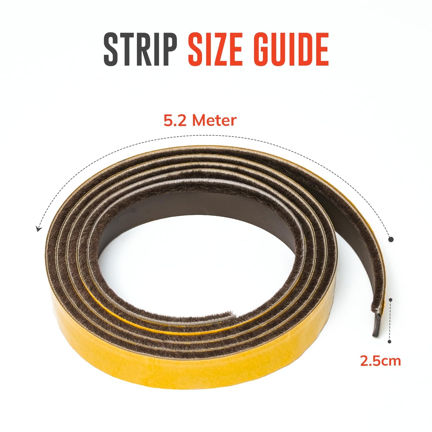 Intumescent Fire Door Seal Strip Pack of 2| 5.2 M Long