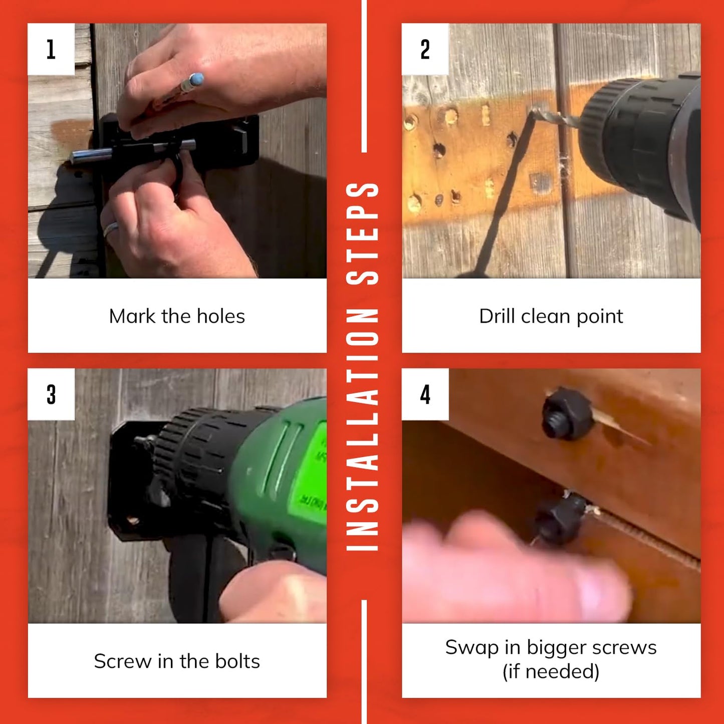 Brenton Bolt Door Lock | 4" (102mm) Black