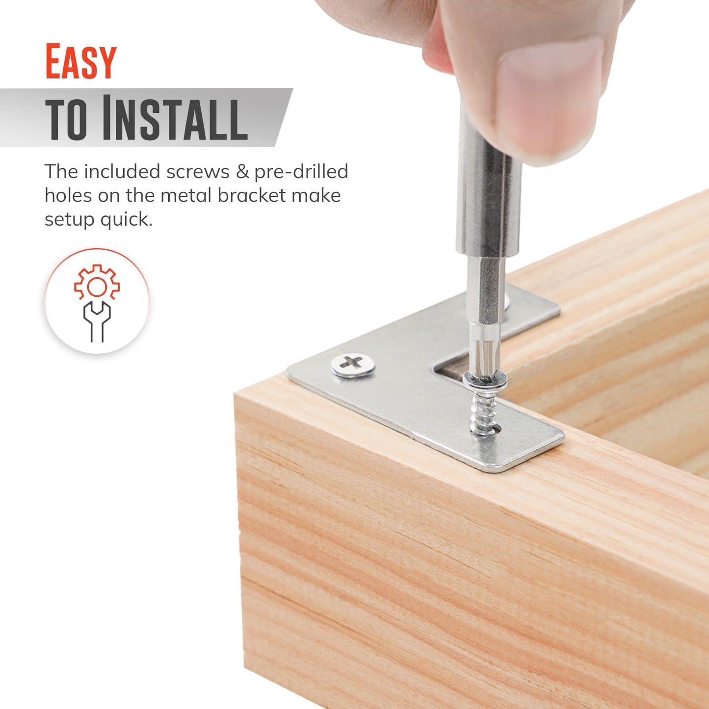 Angle Brackets for Wood 12 Pcs | 37mm x 37mm x 13mm