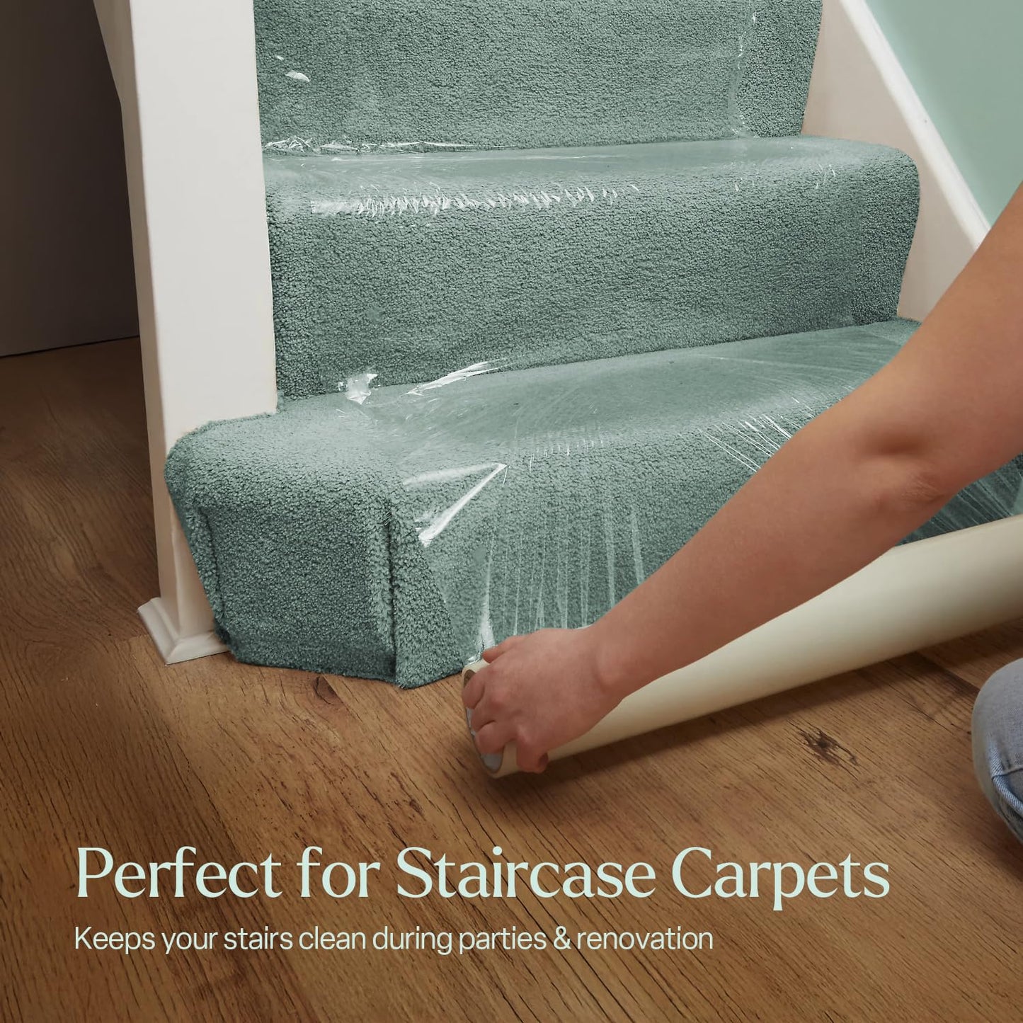 Clear Carpet Protector Film Roll 60cm x 25m Roll (60 Micron)