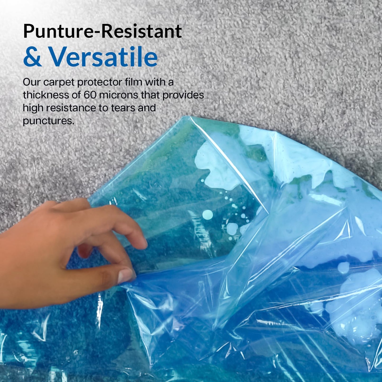 Heavy Duty Carpet Protector Film - 60 Micron Thickness