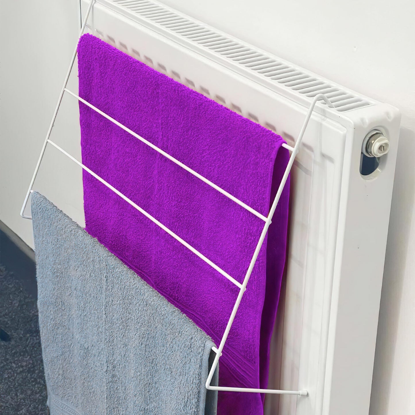 4 Tier Radiator Clothes Drying Rack - Indoor Clothes Airer (Pack of 2)