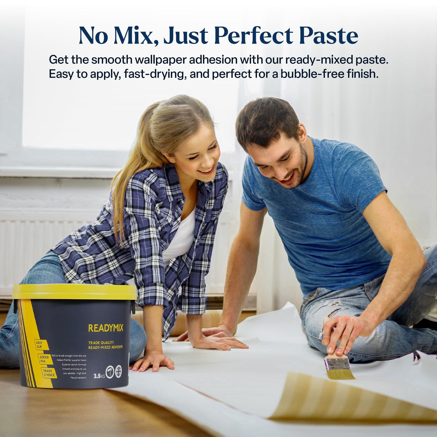 The Wall paste, Ready Mixed Wallpaper Adhesive (2.5 KG)