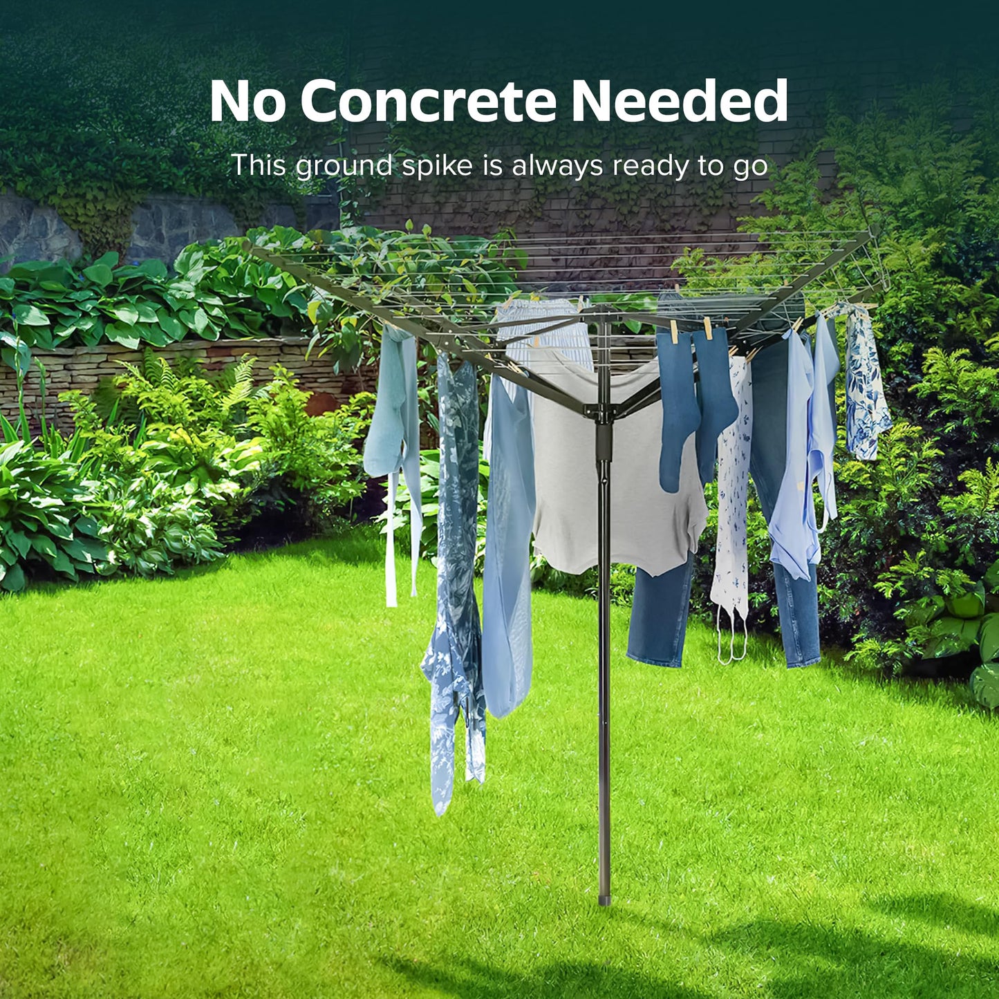 Rotary Washing Line Spike Galvanized Steel  - 32mm and 40mm