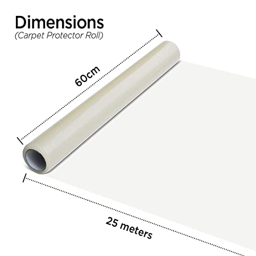 Carpet Protector Roll, Waterproof Self Adhesive Clear Film