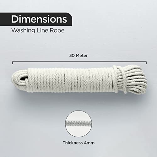 Multipurpose Washing Line Rope Clothes Line Laundry, Arts and Crafts | 4mm (30M)