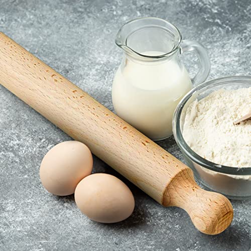 Wooden Rolling Pin for Baking 40cm x 4cm