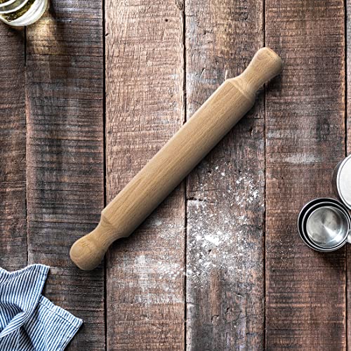 Wooden Rolling Pin for Baking 40cm x 4cm