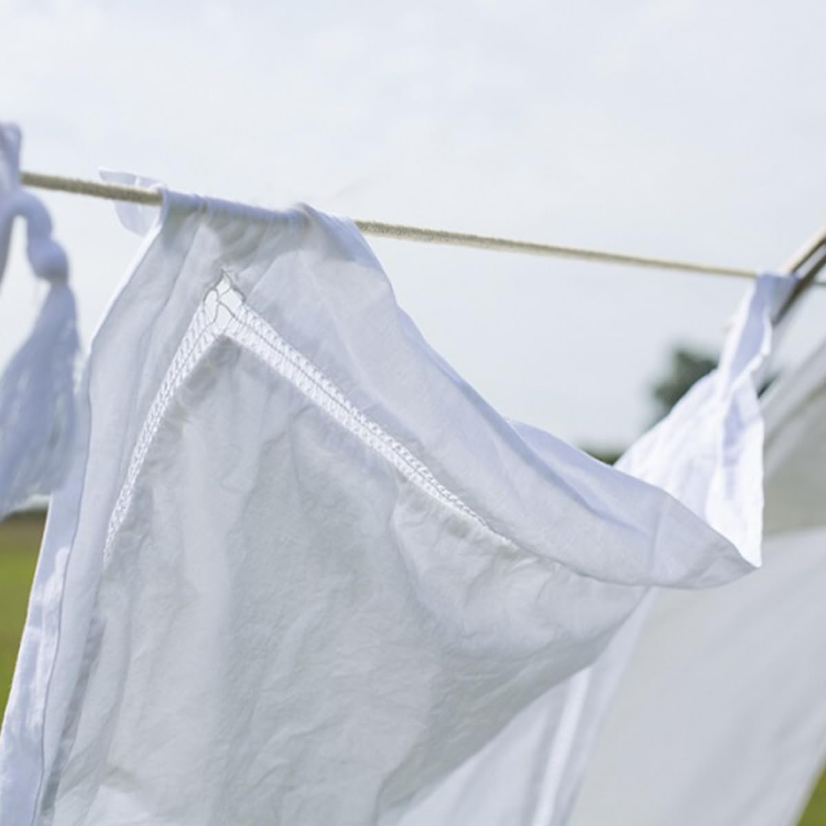 Natural Cotton Clothes Line for Outside | (2 Pack) 30m/99ft x 5.5mm