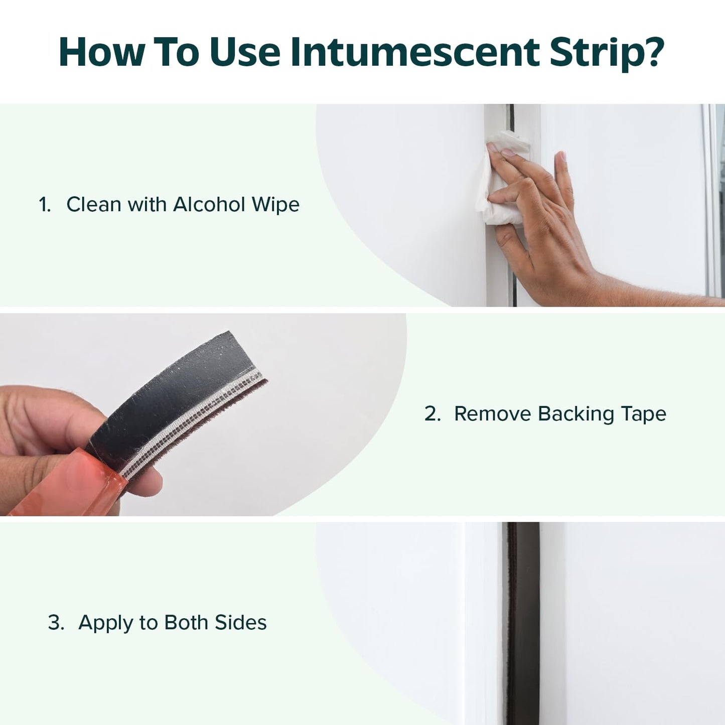 5.2M Surface Mounted Intumescent Seal Strip for Fire