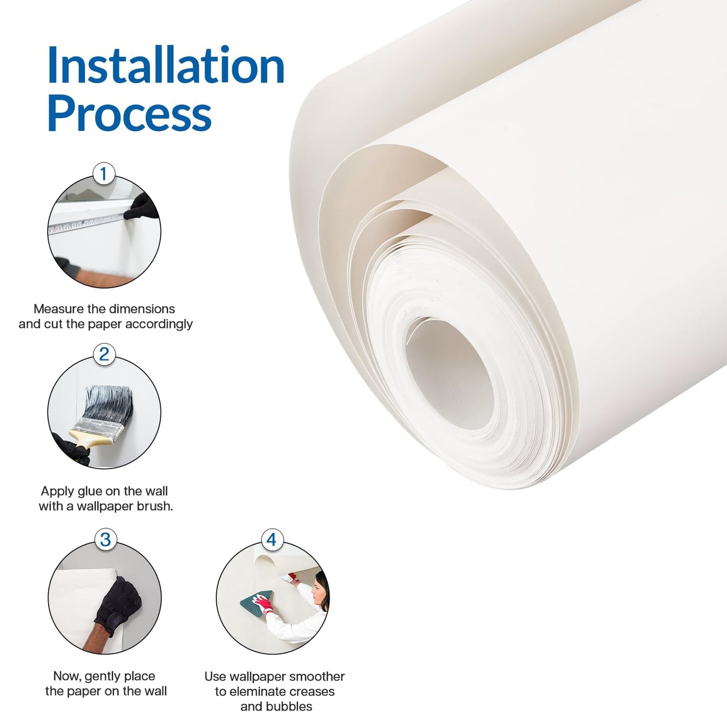 Paste The Wall Lining Paper for Walls | 10m Roll