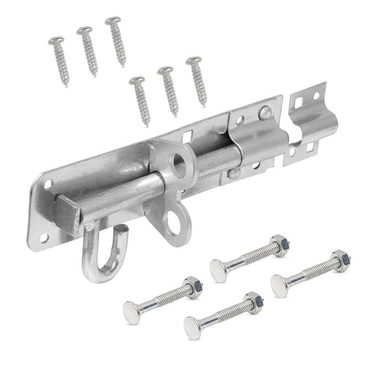 Brenton Bolt Sliding Door Lock 4” (100mm) Zinc Plate Galvanised