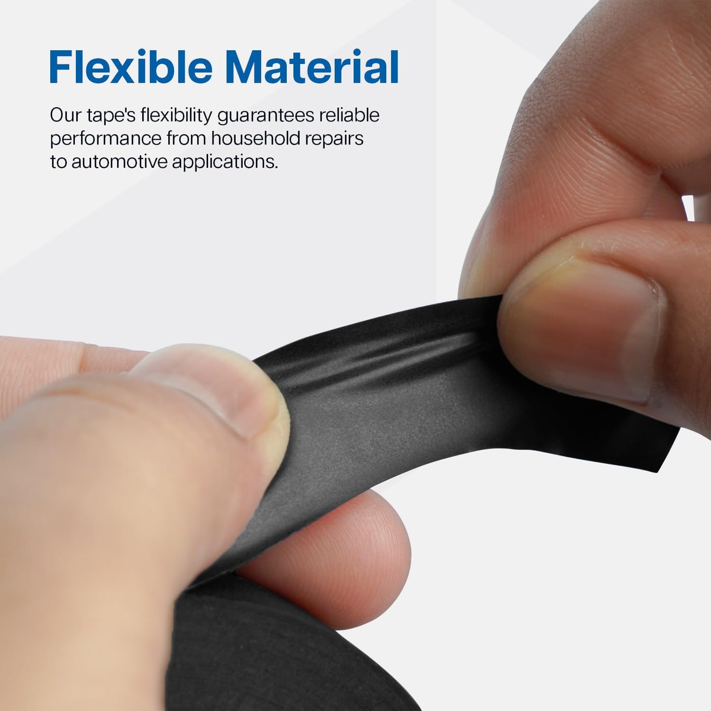 Black Electrical Tape Waterproof Heat Resistant Tape 20m x 19mm - Strong Heavy Duty, Sticky, PVC Electric Insulation Tape for Wires, and Cables (Pack of 1)