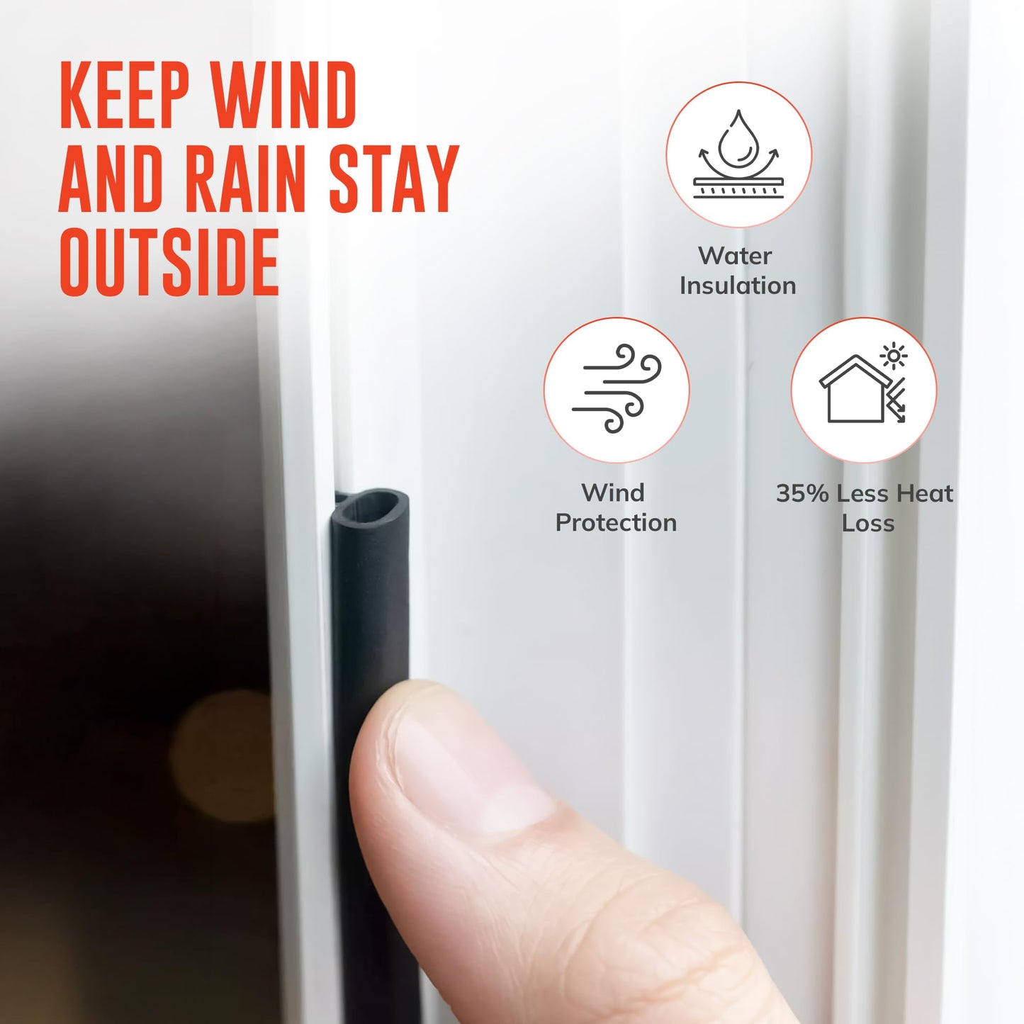 UPVC 6M Long Rubber Window & Door Seal Strip