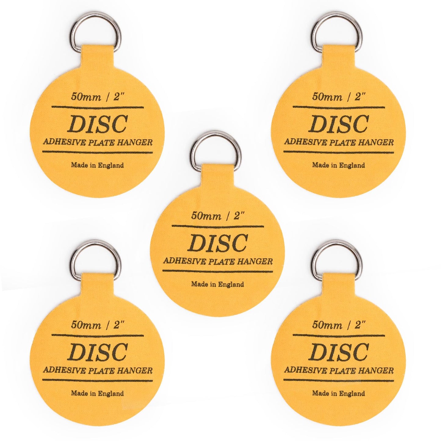 Disc Plate Hangers for Walls - (50mm / 2'' (Pack of 5)