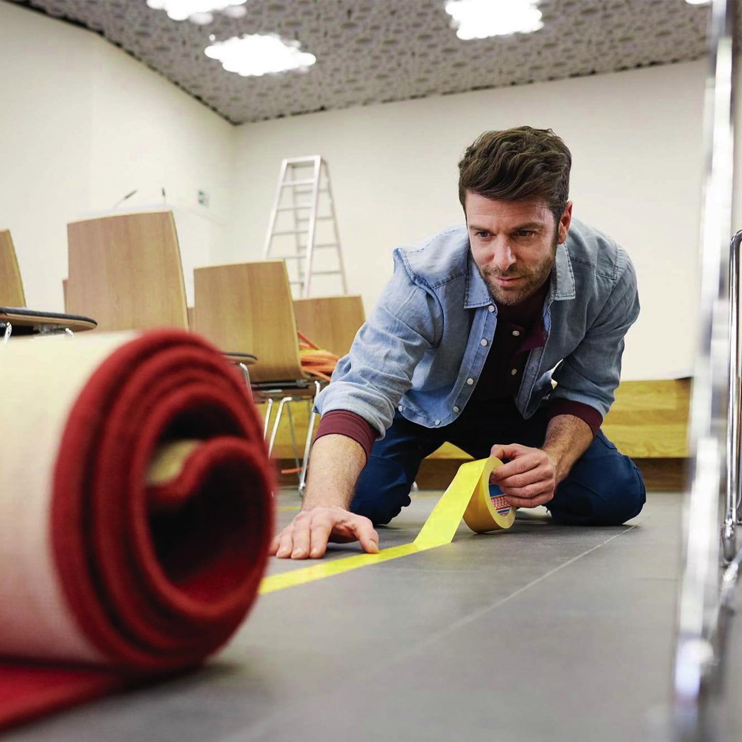 Double Sided Carpet Tape - Adhesive to Grip Hardwood 50mm x 25m