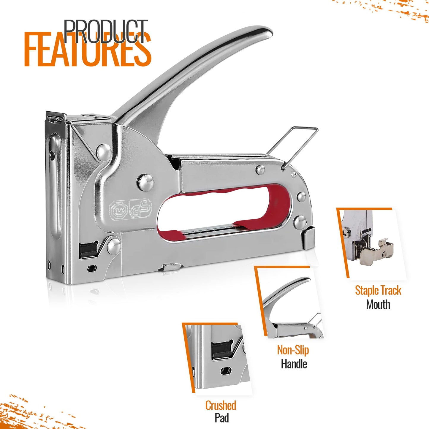 Staple Gun with 500 Staples