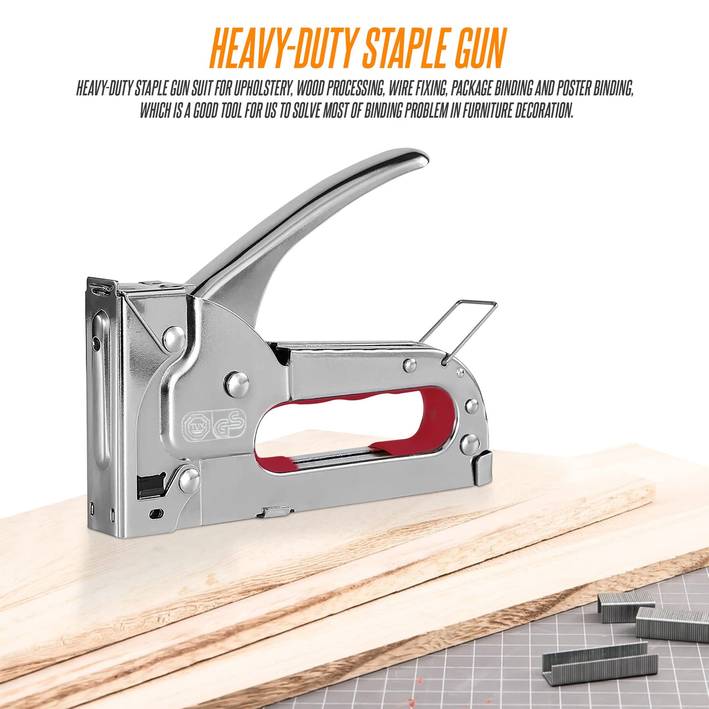 Staple Gun with 500 Staples