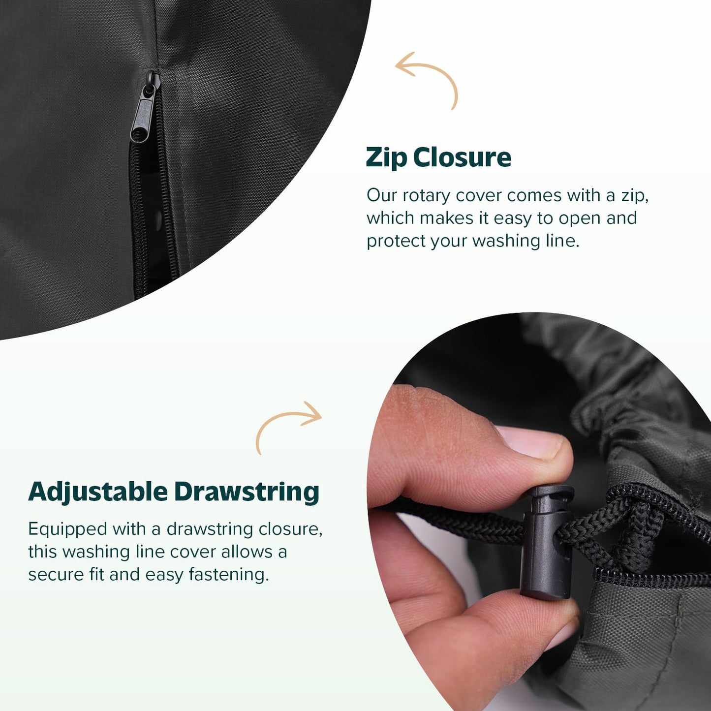 Rotary Washing Line Cover Waterproof Fabric