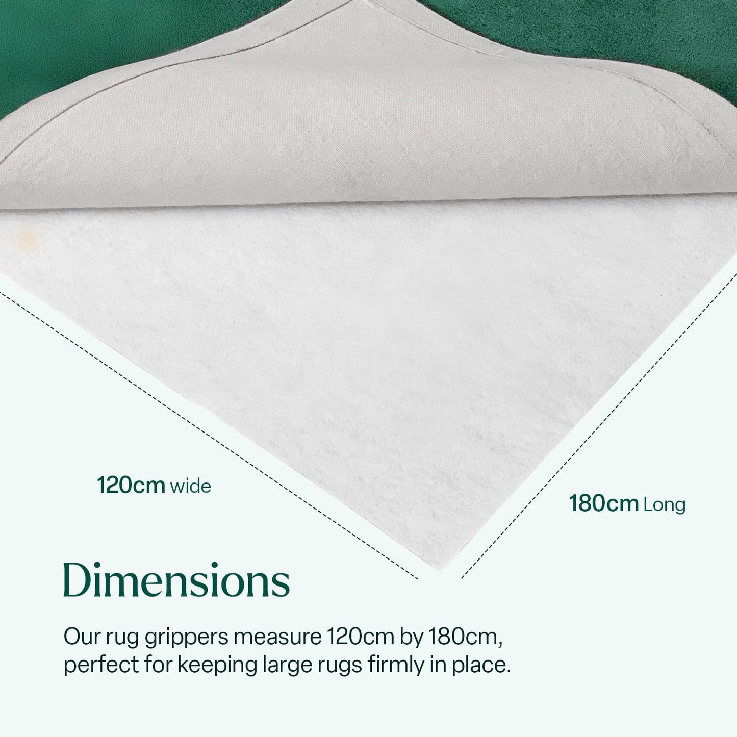 Anti Slip Rug to Carpet Gripper to Avoid Trip Hazard (120 x 180 cm)