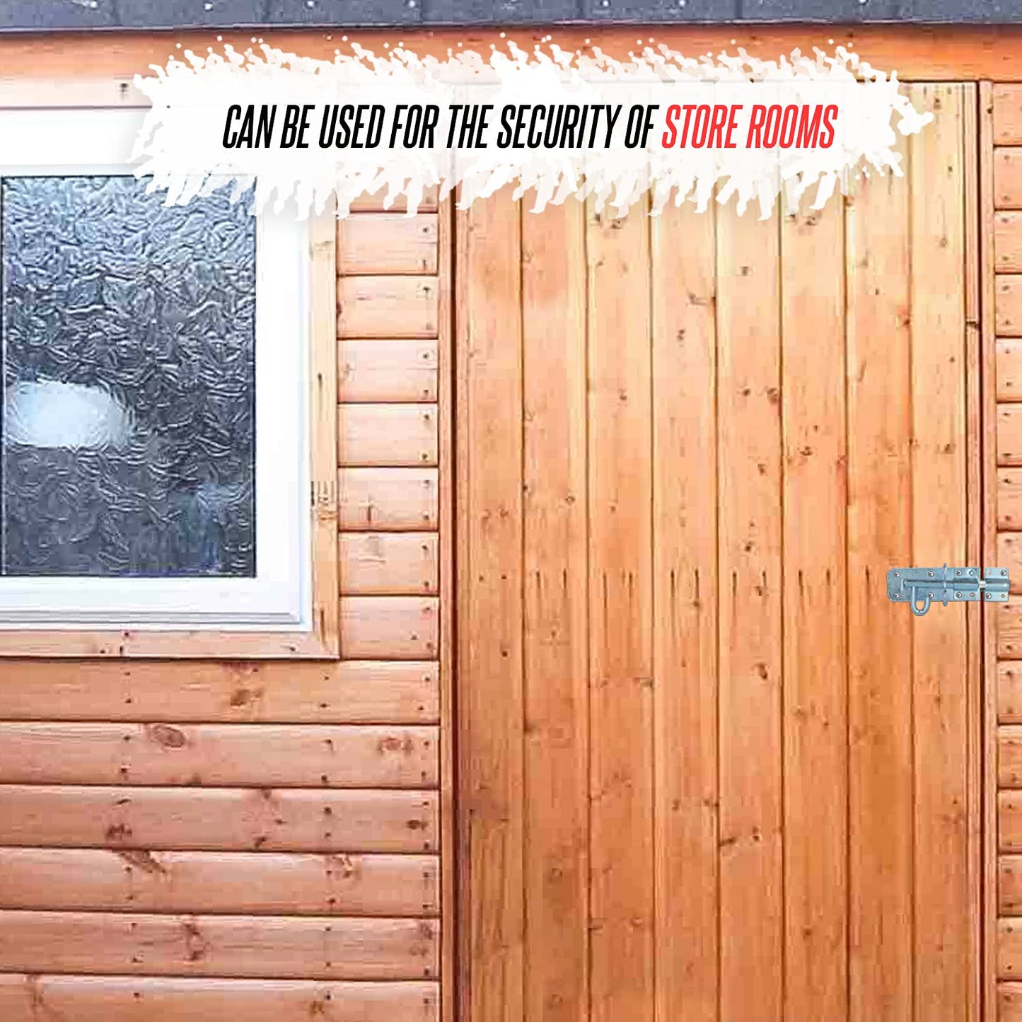 Brenton Bolt Sliding Door Lock 4” (100mm) Zinc Plate Galvanised