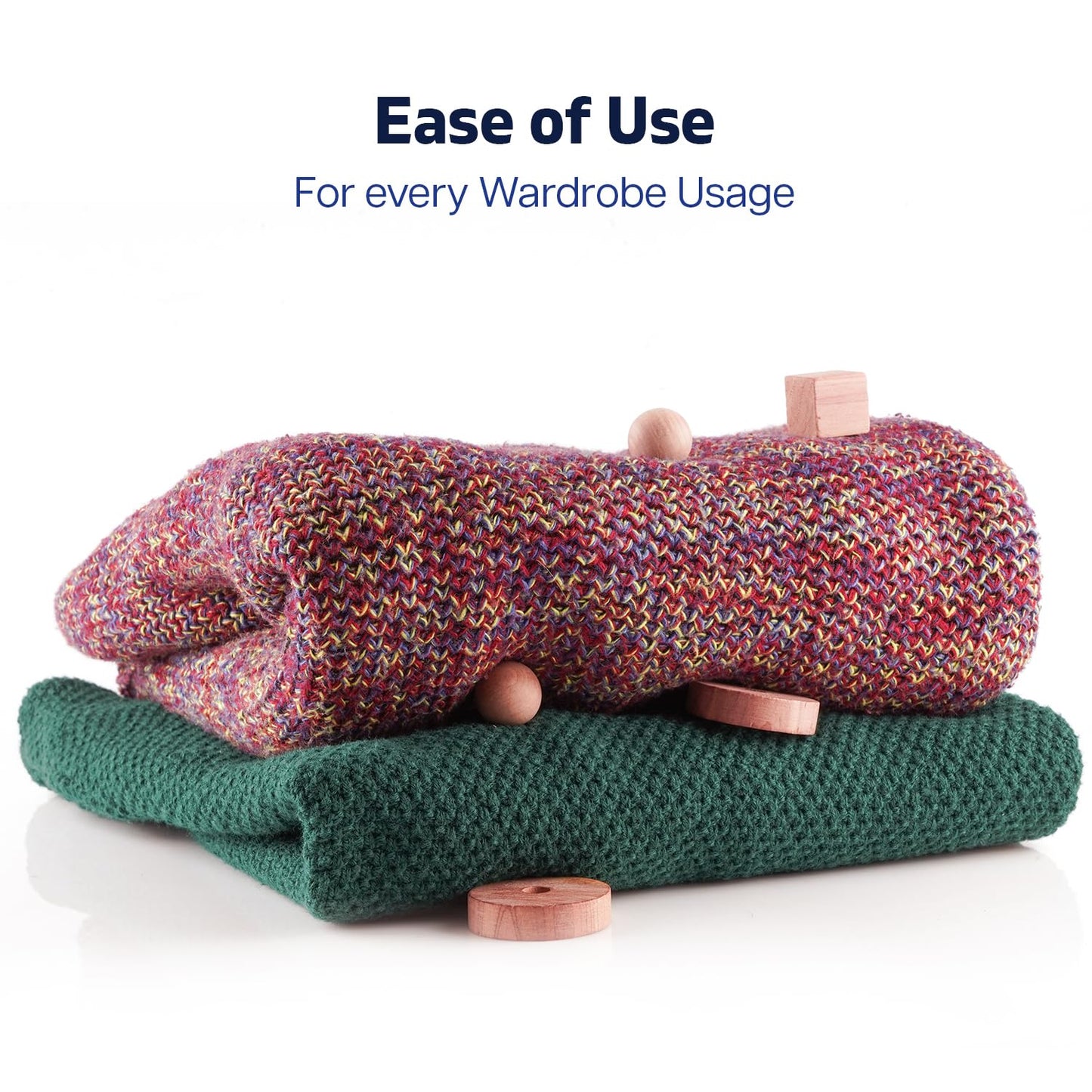 Cedarwood Moth Repellent for Wardrobes, 56 Pcs 100% Natural