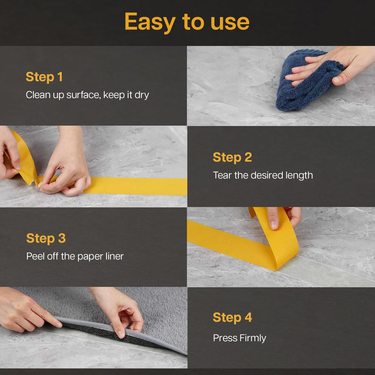 Double Sided Carpet Tape - Adhesive to Grip Hardwood 50mm x 25m