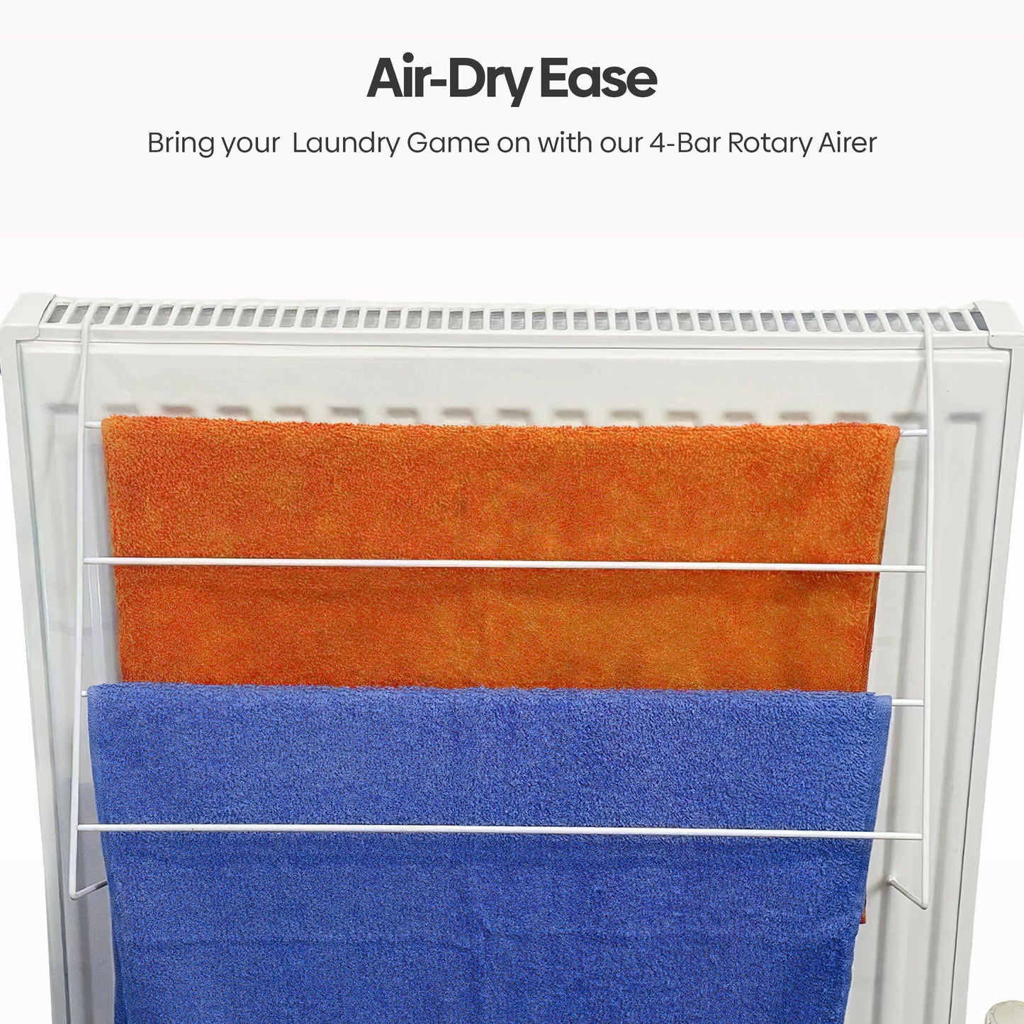 4 Tier Radiator Clothes Drying Rack - Indoor Clothes Airer (Pack of 2)
